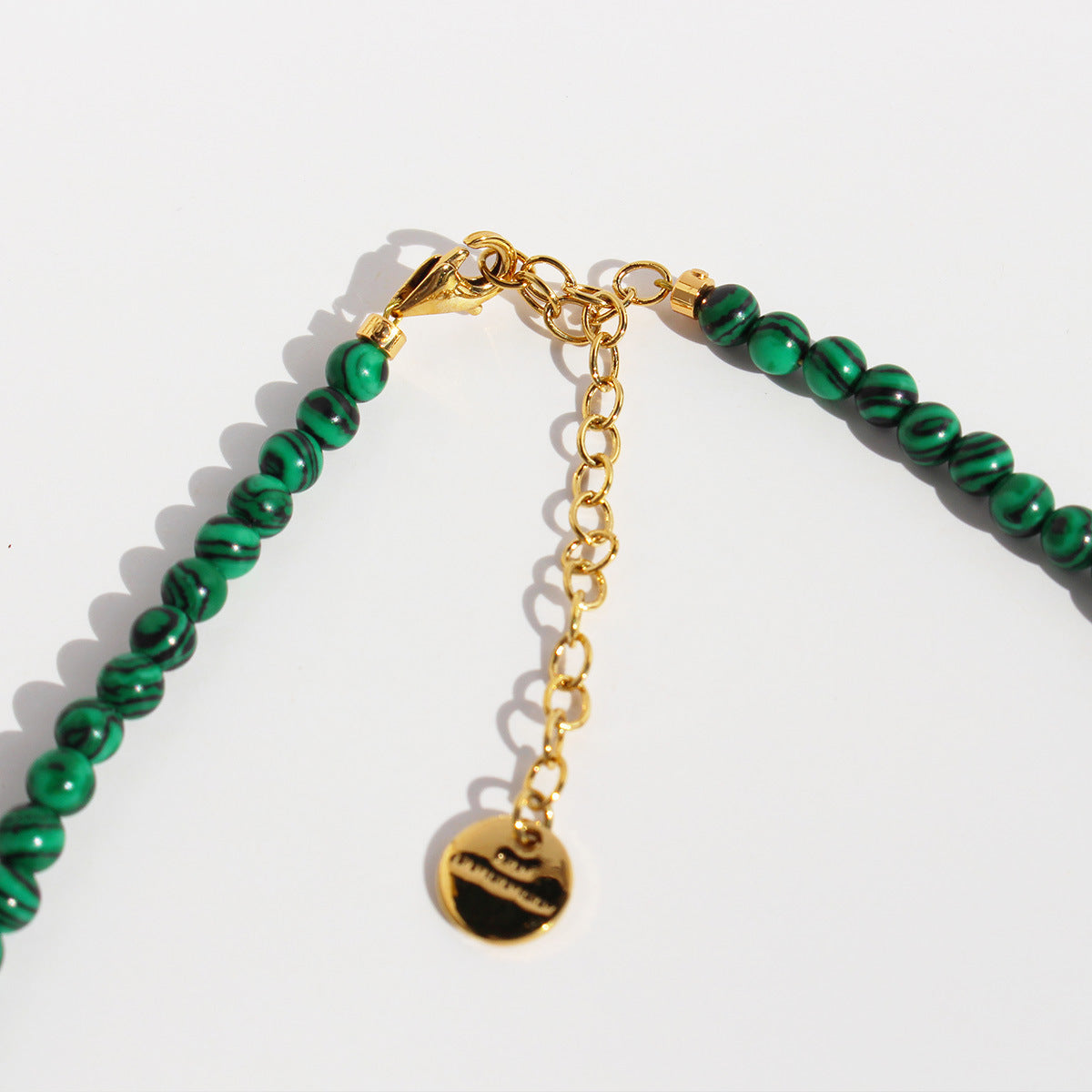 Malachite&Pearl Mini Beaded Necklace
