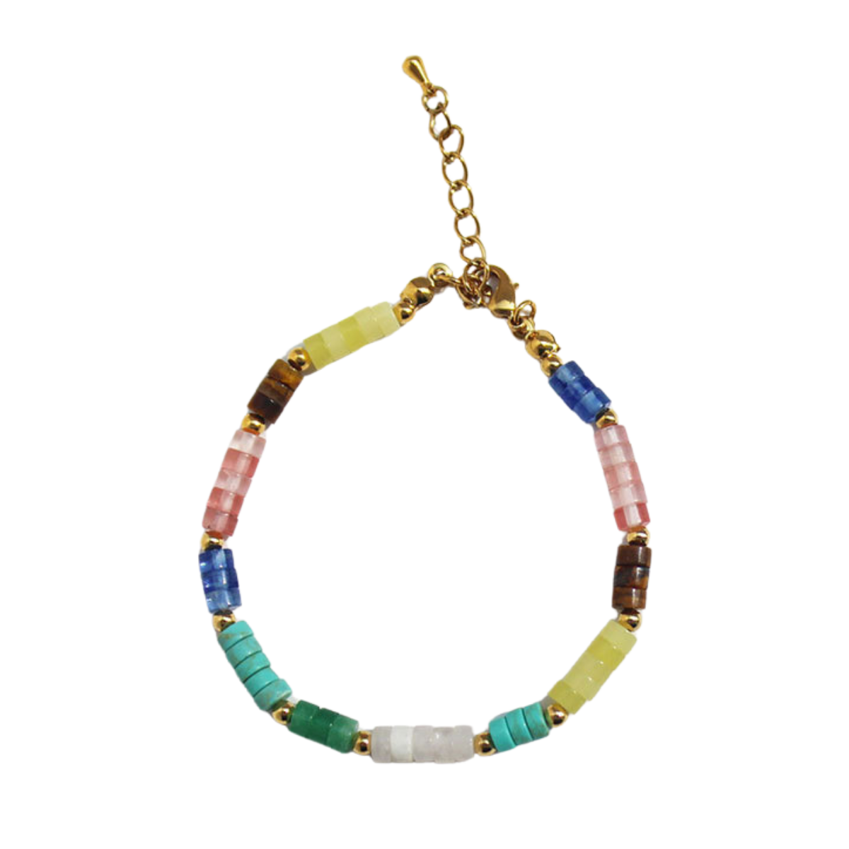 Colorful Stone Beaded Bracelet